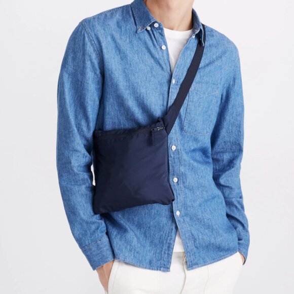 Madewell Packable Waterproof Raincheck Raincoat Size Large Gorpcore Minimalist - Picture 2 of 10